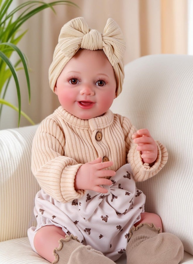 BABESIDE دمية طفلة حديثة الولادة من بيبي سايد، تشرب الماء وتتبول - دمية واقعية مقاس 17 بوصة، مصنوعة من الفينيل الناعم، يمكنها شرب الماء والتبول، مناسبة للأطفال من عمر 3 سنوات فما فوق. - Image 1